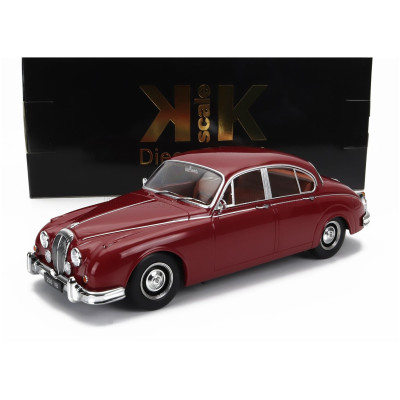 KK SCALE DAIMLER 250 V6 LHD 1962 - BROWN INTERIOR - RED 1/18