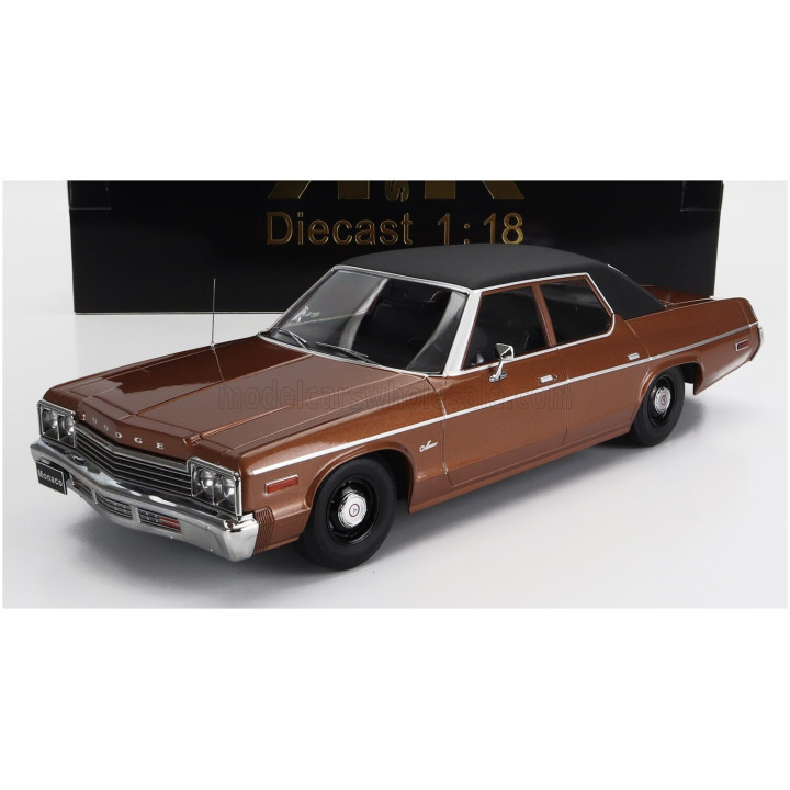 KK SCALE DODGE MONACO 1974 - BROWN BLACK 1/18
