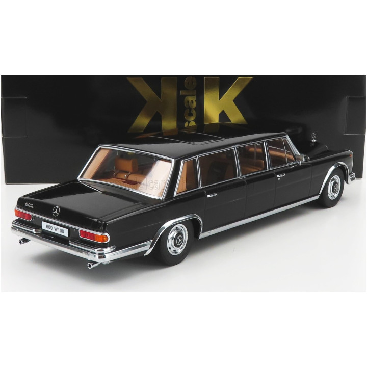KK SCALE MERCEDES BENZ S-CLASS 600 LWB PULLMAN (W100) 1964 - BLACK 1/18