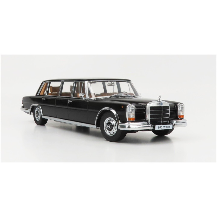 KK SCALE MERCEDES BENZ S-CLASS 600 LWB PULLMAN (W100) 1964 - BLACK 1/18