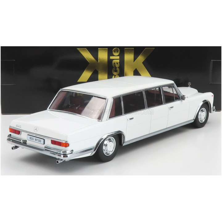 KK SCALE MERCEDES BENZ S-CLASS 600 LWB PULLMAN (W100) 1964 - WHITE 1/18