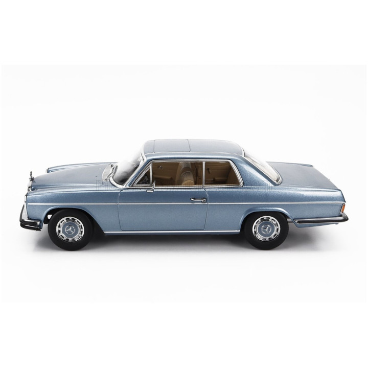 KK SCALE MERCEDES BENZ 280C/8 (W114) COUPE 1969 - LIGHT BLUE MET 1/18