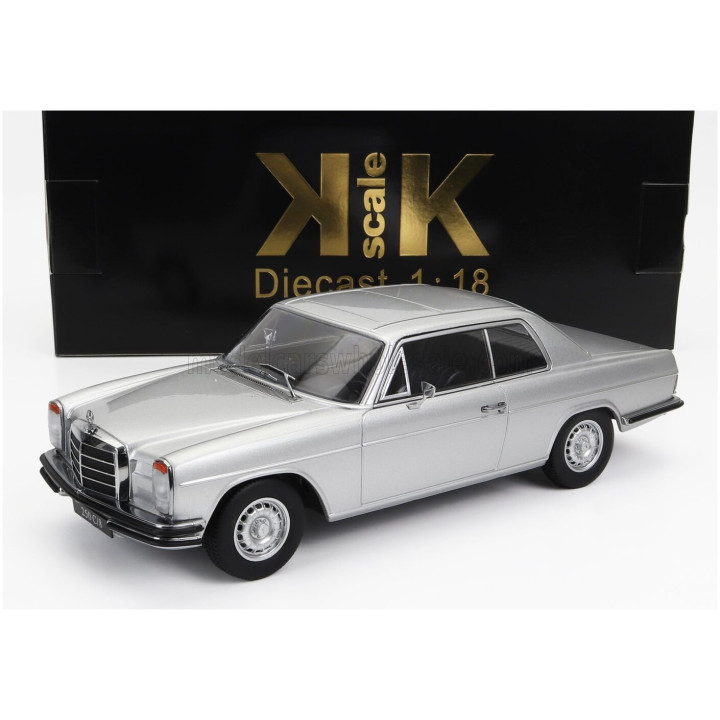 KK SCALE MERCEDES BENZ 250C/8 (W114) COUPE 1969 - SILVER 1/18