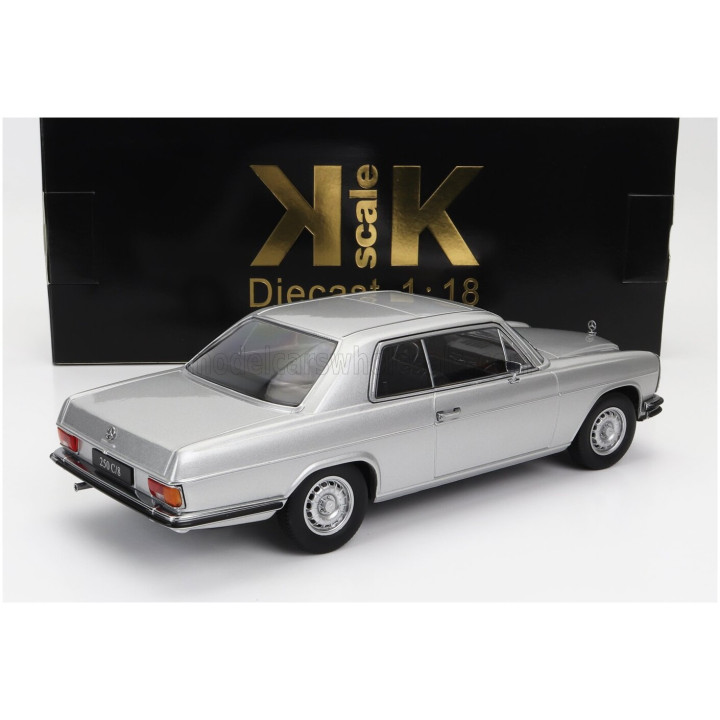 KK SCALE MERCEDES BENZ 250C/8 (W114) COUPE 1969 - SILVER 1/18
