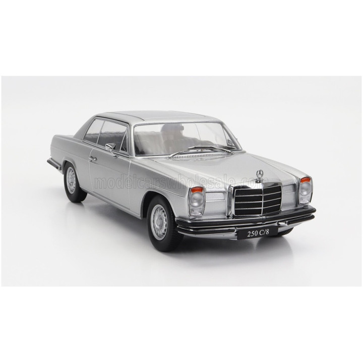 KK SCALE MERCEDES BENZ 250C/8 (W114) COUPE 1969 - SILVER 1/18