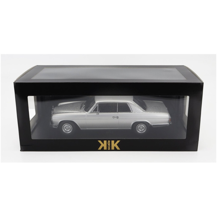 KK SCALE MERCEDES BENZ 250C/8 (W114) COUPE 1969 - SILVER 1/18