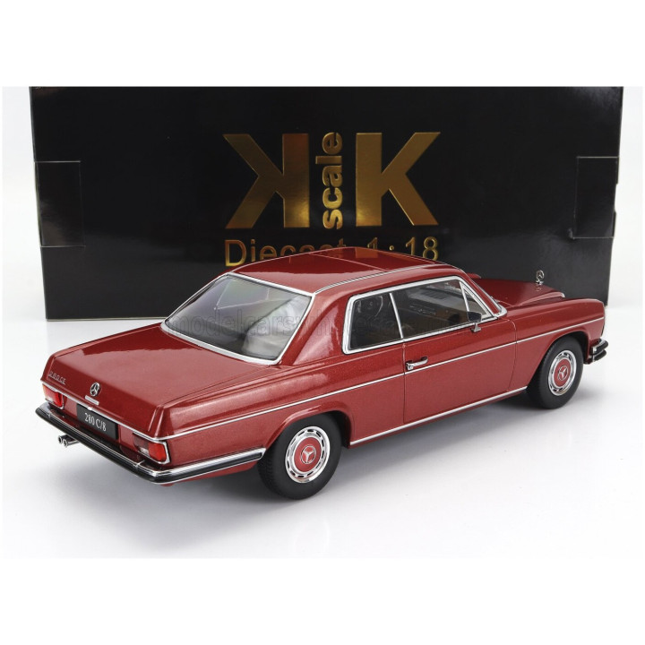 KK SCALE MERCEDES BENZ 280C/8 (W114) COUPE 1969 - RED MET 1/18