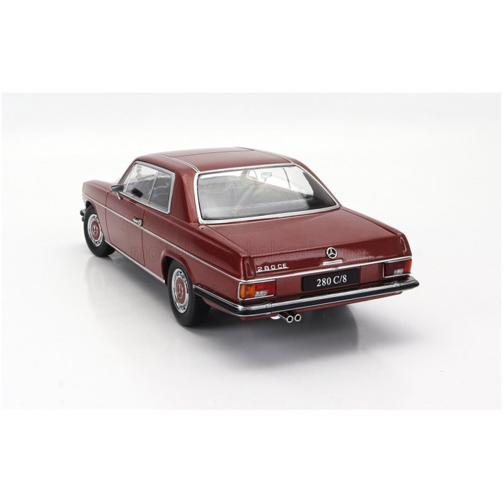 KK SCALE MERCEDES BENZ 280C/8 (W114) COUPE 1969 - RED MET 1/18