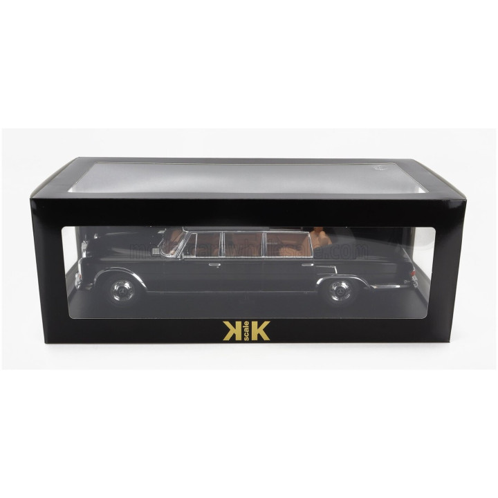KK SCALE MERCEDES BENZ S-CLASS 600 PULLMAN (W100) LANDAULET SEMICONVERTIBLE 1964 - BLACK 1/18