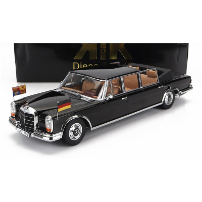 KK SCALE MERCEDES BENZ S-CLASS 600 PULLMAN (W100) LANDAULET SEMICONVERTIBLE QUEEN ELIZABETH II - KURT GEORG KIESINGER 1965