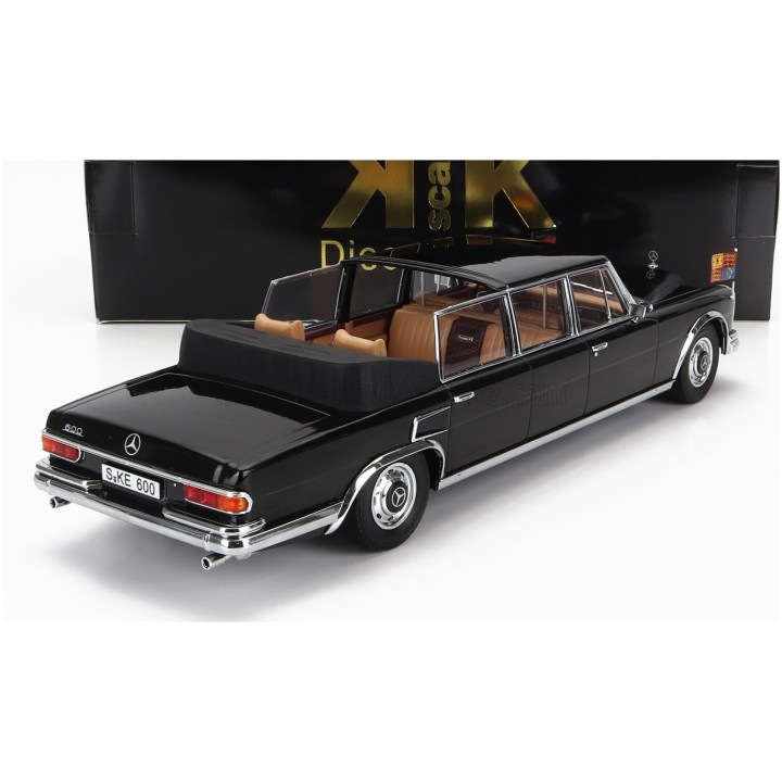 KK SCALE MERCEDES BENZ S-CLASS 600 PULLMAN (W100) LANDAULET SEMICONVERTIBLE QUEEN ELIZABETH II - KURT GEORG KIESINGER 1965