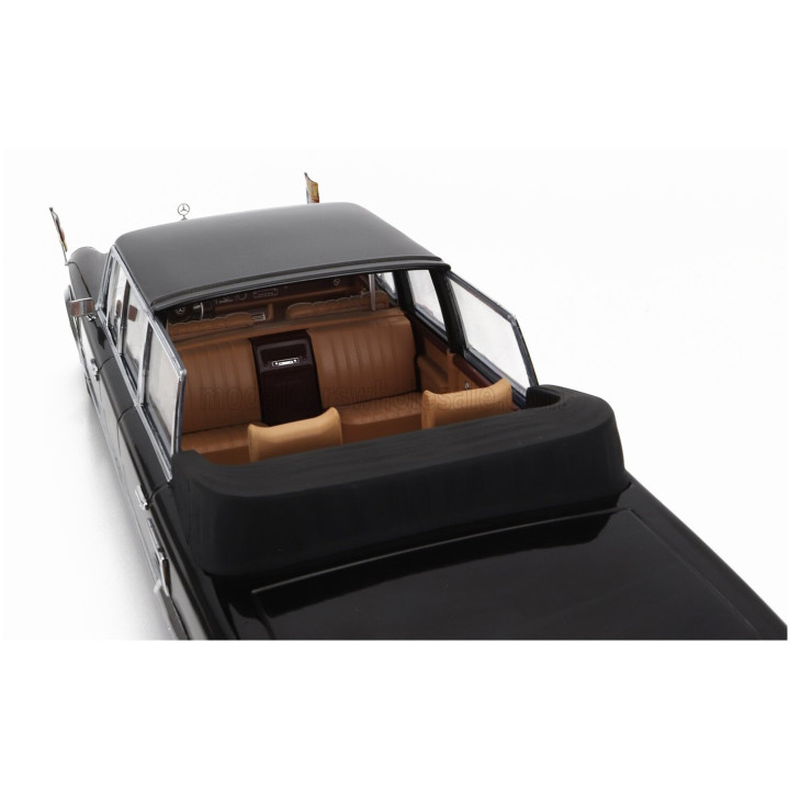 KK SCALE MERCEDES BENZ S-CLASS 600 PULLMAN (W100) LANDAULET SEMICONVERTIBLE QUEEN ELIZABETH II - KURT GEORG KIESINGER 1965