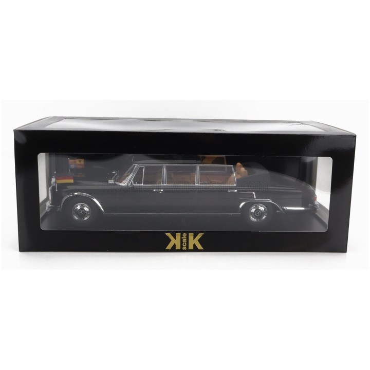 KK SCALE MERCEDES BENZ S-CLASS 600 PULLMAN (W100) LANDAULET SEMICONVERTIBLE QUEEN ELIZABETH II - KURT GEORG KIESINGER 1965