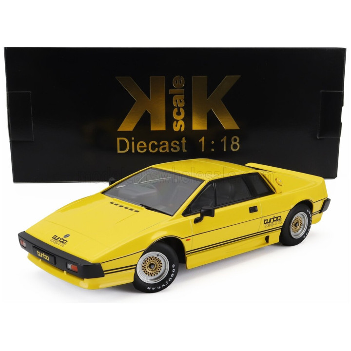 KK SCALE LOTUS ESPRIT TURBO 1981 - YELLOW BLACK 1/18