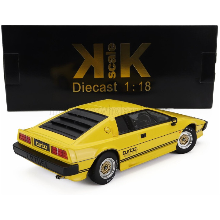 KK SCALE LOTUS ESPRIT TURBO 1981 - YELLOW BLACK 1/18
