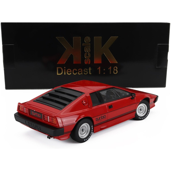 KK SCALE LOTUS ESPRIT TURBO 1981 - RED BLACK 1/18
