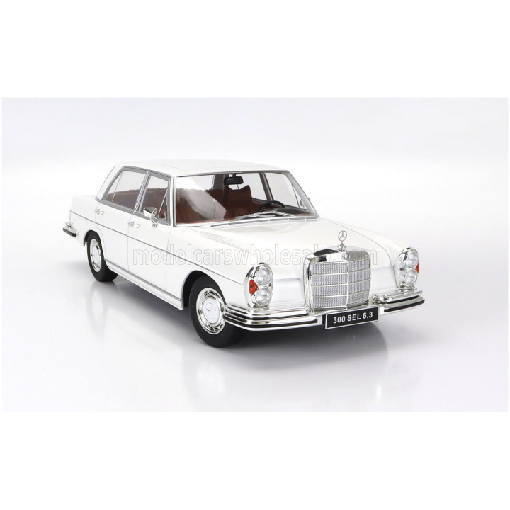 KK SCALE MERCEDES BENZ S-CLASS 300SEL 6.3 (W108) 1967-1972 - WHITE 1/18