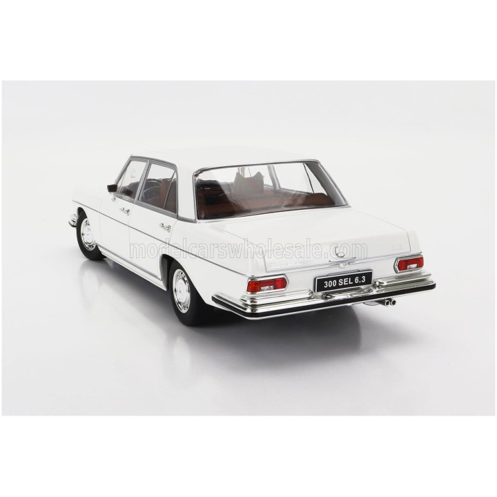 KK SCALE MERCEDES BENZ S-CLASS 300SEL 6.3 (W108) 1967-1972 - WHITE 1/18
