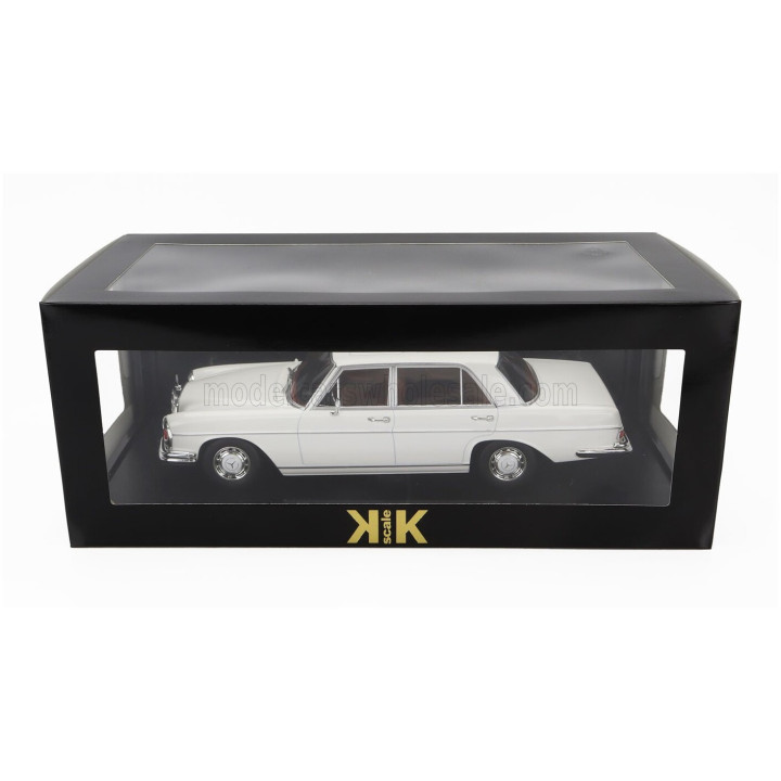 KK SCALE MERCEDES BENZ S-CLASS 300SEL 6.3 (W108) 1967-1972 - WHITE 1/18