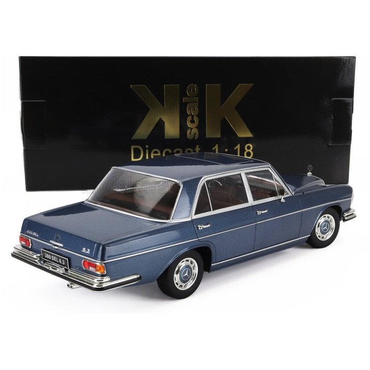 KK SCALE MERCEDES BENZ S-CLASS 300SEL 6.3 (W109) 1967-1972 - BLUE MET 1/18