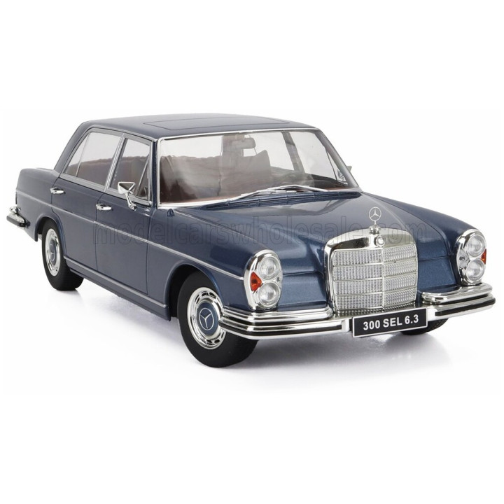 KK SCALE MERCEDES BENZ S-CLASS 300SEL 6.3 (W109) 1967-1972 - BLUE MET 1/18