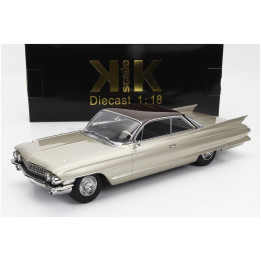 KK SCALE CADILLAC SERIES 62 COUPE DEVILLE 1961 - BEIGE BROWN 1/18