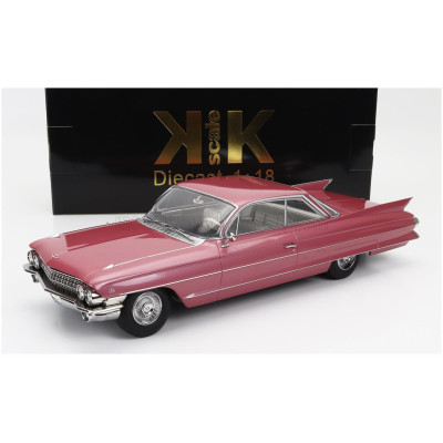 KK SCALE CADILLAC SERIES 62 COUPE DEVILLE 1961 - PINK 1/18