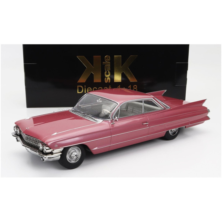 KK SCALE CADILLAC SERIES 62 COUPE DEVILLE 1961 - PINK 1/18