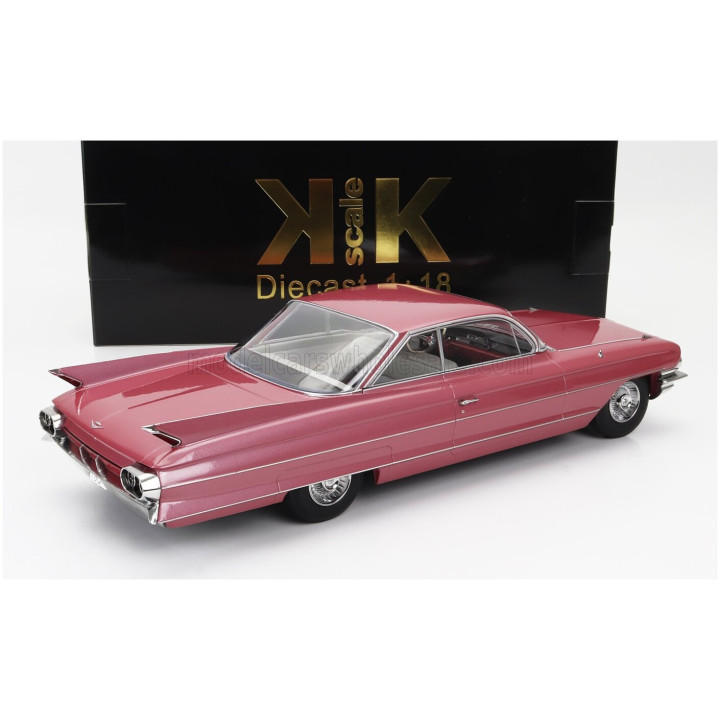 KK SCALE CADILLAC SERIES 62 COUPE DEVILLE 1961 - PINK 1/18