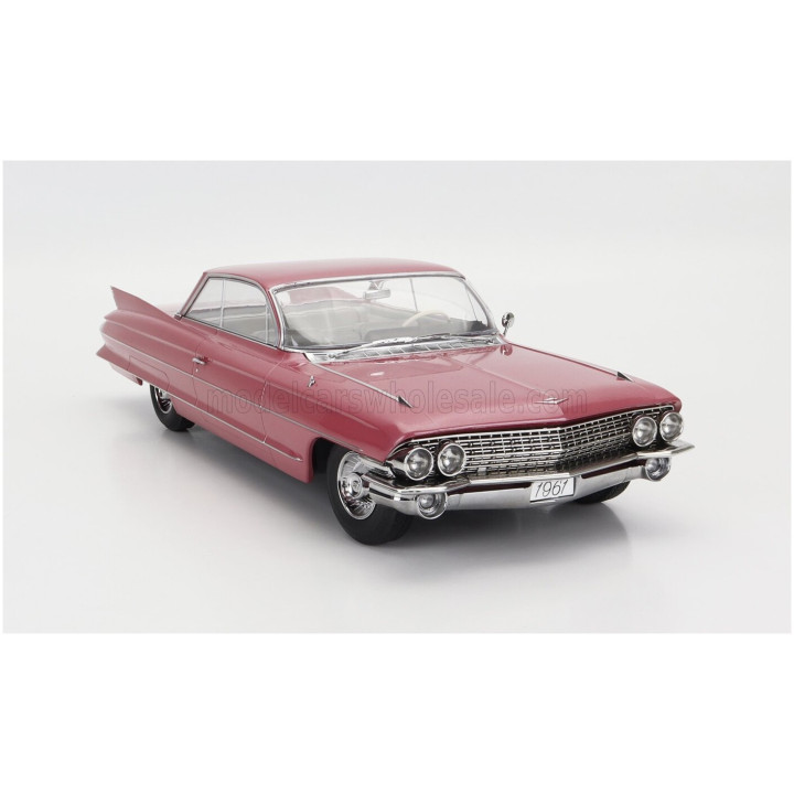 KK SCALE CADILLAC SERIES 62 COUPE DEVILLE 1961 - PINK 1/18