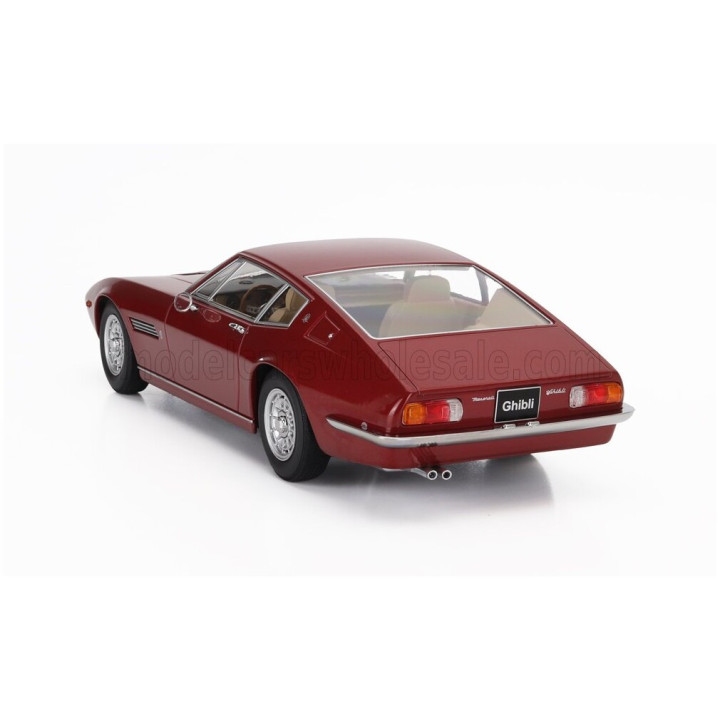 KK SCALE MASERATI GHIBLI COUPE 1969 - RED MET 1/18