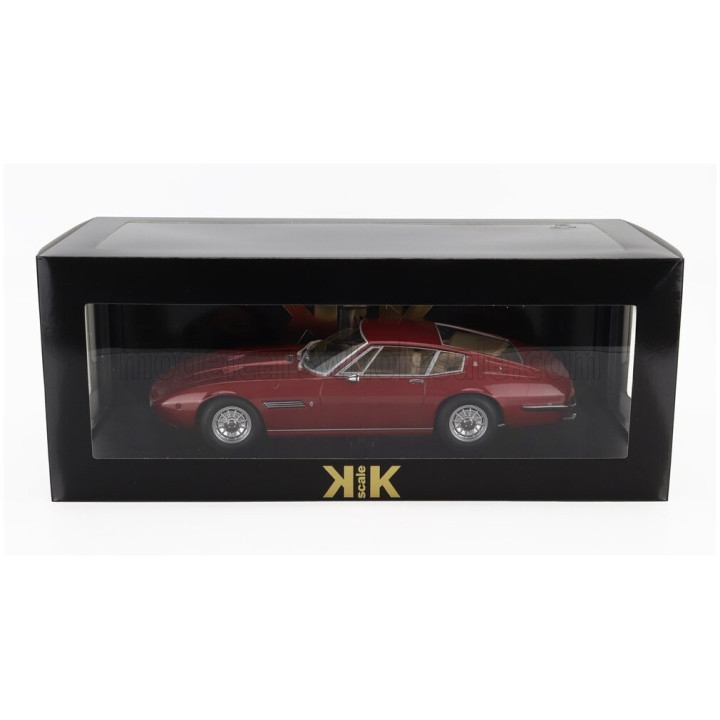 KK SCALE MASERATI GHIBLI COUPE 1969 - RED MET 1/18