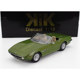 KK SCALE MASERATI GHIBLI SPIDER CABRIOLET OPEN 1970 - ALLOY RIMS - CERCHI IN LEGA - GREEN 1/18