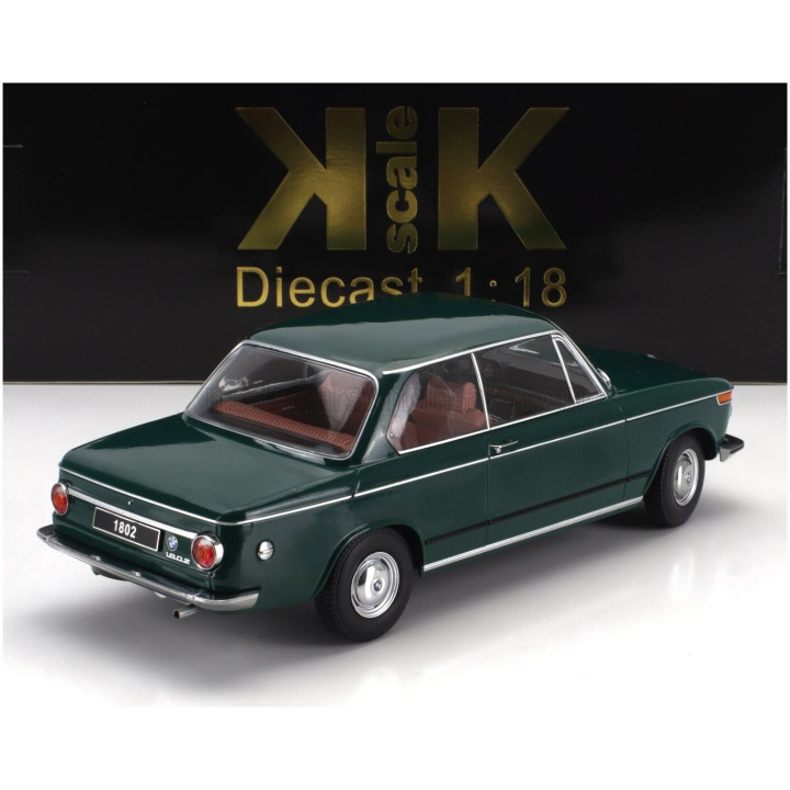 KK SCALE BMW 1802 1-SERIES FACELIFT (RESTYLING) 1971 - DARK GREEN 1/18