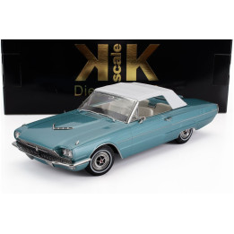 KK SCALE FORD USA THUNDERBIRD CABRIOLET OPEN 1966 - LIGHT BLUE 1/18