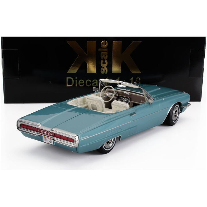 KK SCALE FORD USA THUNDERBIRD CABRIOLET OPEN 1966 - LIGHT BLUE 1/18
