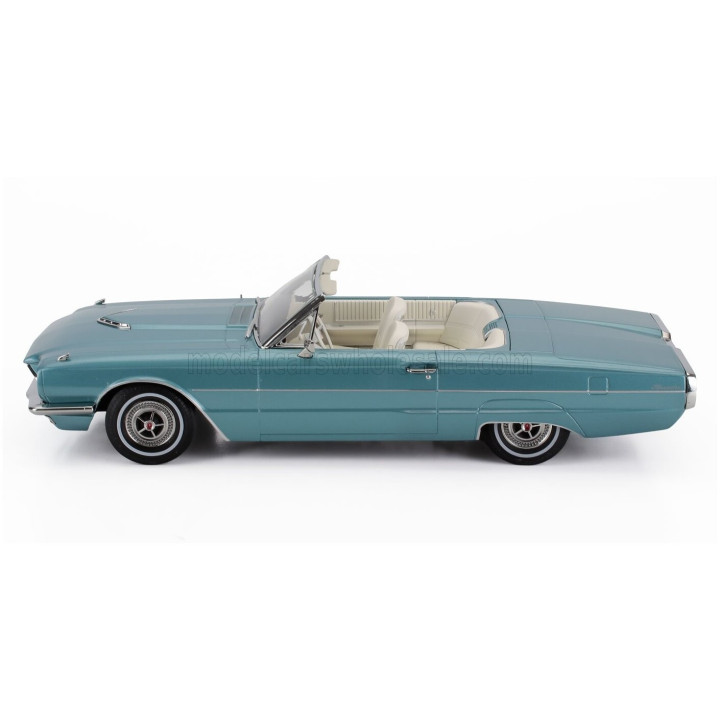 KK SCALE FORD USA THUNDERBIRD CABRIOLET OPEN 1966 - LIGHT BLUE 1/18