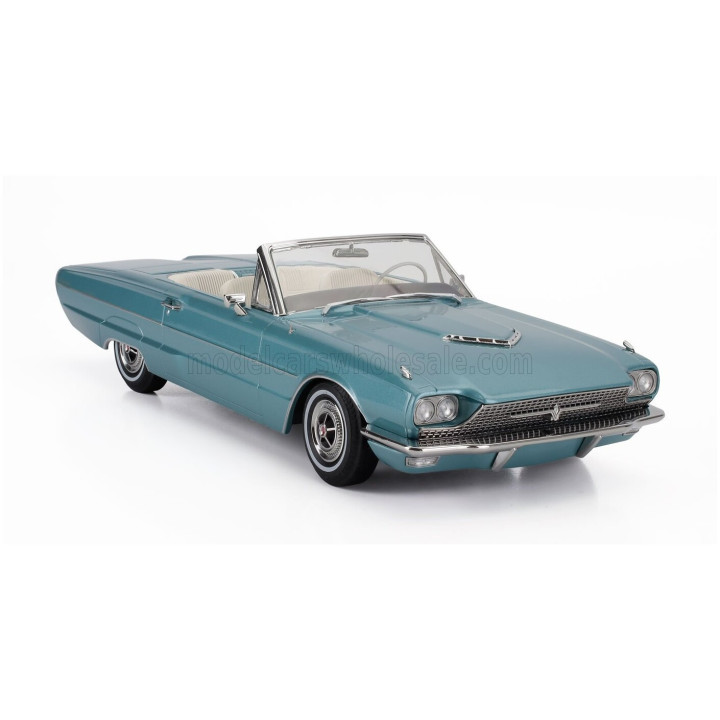 KK SCALE FORD USA THUNDERBIRD CABRIOLET OPEN 1966 - LIGHT BLUE 1/18