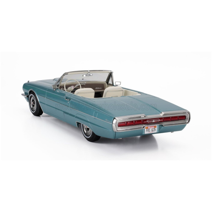 KK SCALE FORD USA THUNDERBIRD CABRIOLET OPEN 1966 - LIGHT BLUE 1/18