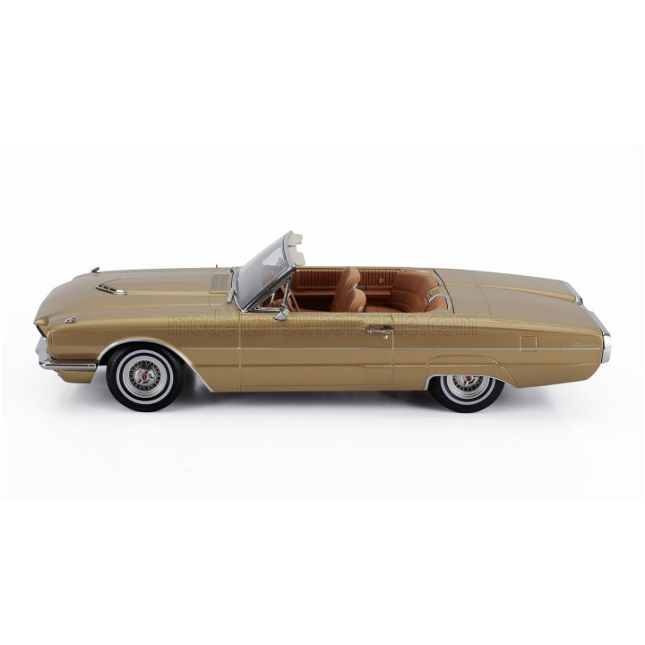 KK SCALE FORD USA THUNDERBIRD CABRIOLET OPEN 1966 - GOLD 1/18