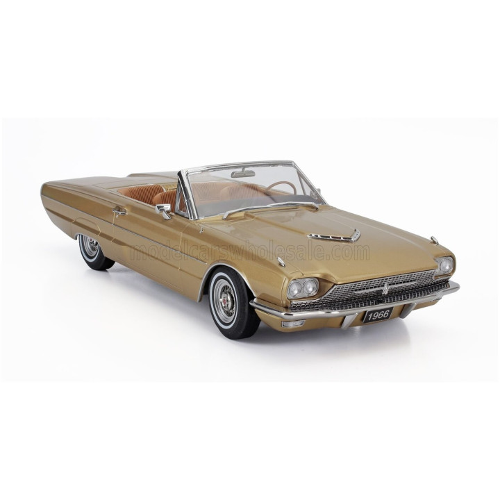 KK SCALE FORD USA THUNDERBIRD CABRIOLET OPEN 1966 - GOLD 1/18