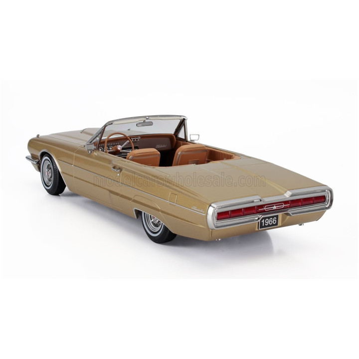 KK SCALE FORD USA THUNDERBIRD CABRIOLET OPEN 1966 - GOLD 1/18