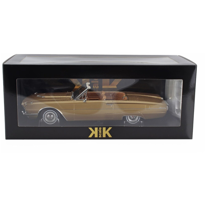 KK SCALE FORD USA THUNDERBIRD CABRIOLET OPEN 1966 - GOLD 1/18