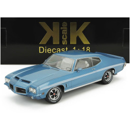 KK SCALE PONTIAC GTO LEMANS RAM AIR COUPE 1972 - LIGHT BLUE 1/18
