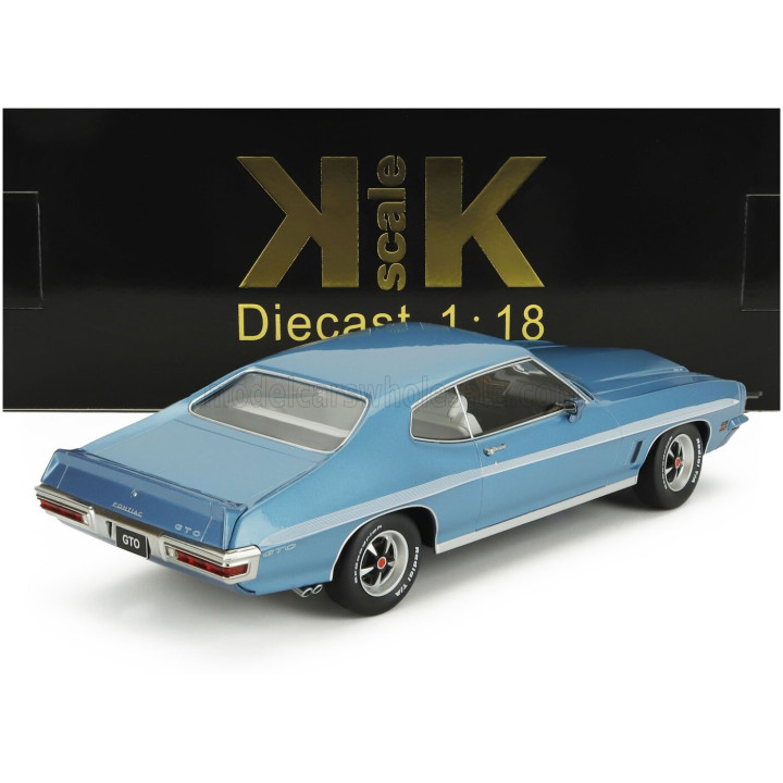KK SCALE PONTIAC GTO LEMANS RAM AIR COUPE 1972 - LIGHT BLUE 1/18