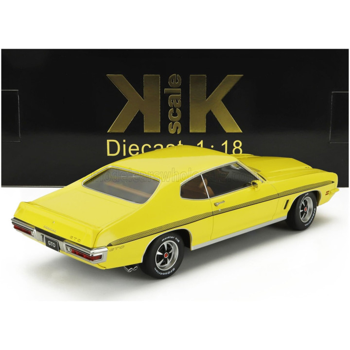 KK SCALE PONTIAC GTO LEMANS RAM AIR COUPE 1972 - YELLOW 1/18