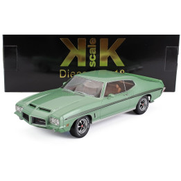 KK SCALE PONTIAC LE MANS GTO 1972 - LIGHT GREEN MET 1/18