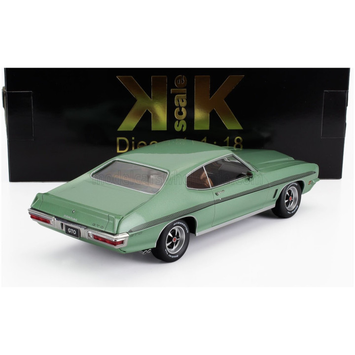 KK SCALE PONTIAC LE MANS GTO 1972 - LIGHT GREEN MET 1/18