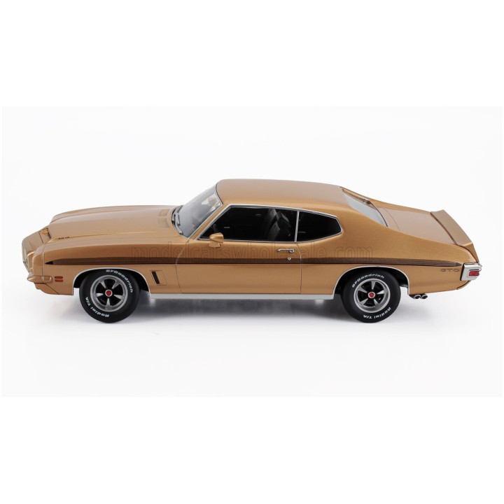 KK SCALE PONTIAC LE MANS GTO 1972 - LIGHT BROWN MET 1/18