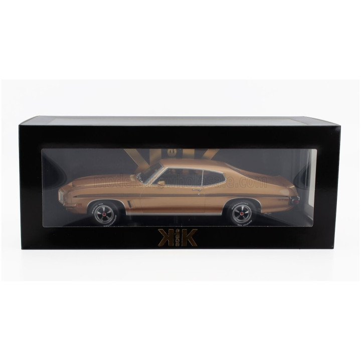 KK SCALE PONTIAC LE MANS GTO 1972 - LIGHT BROWN MET 1/18